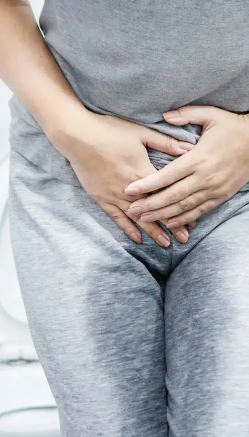 Image of woman had accident and needing stress incontinence treatment Canterbury